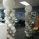 Silver & White Pillars
